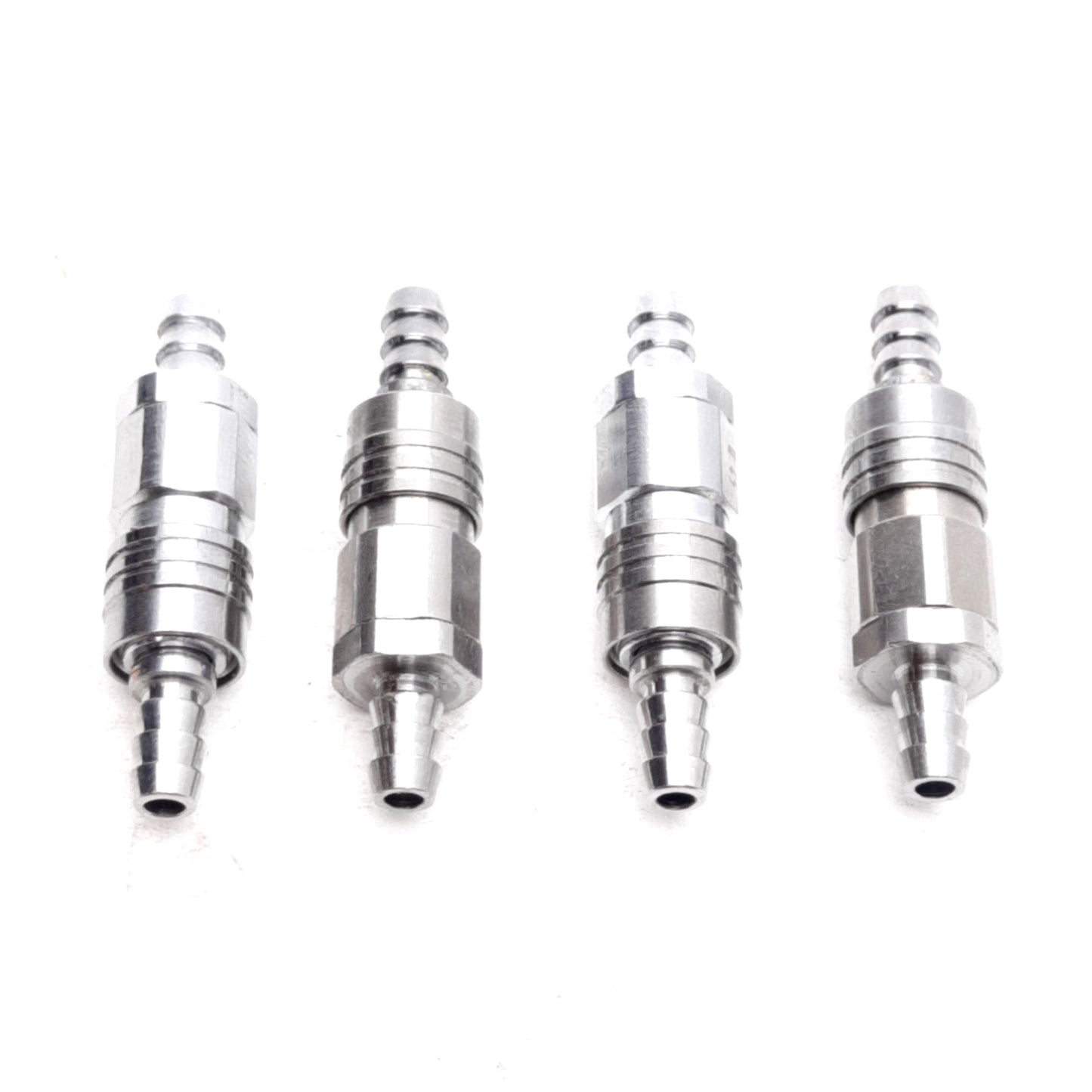 Used Lot of 4 Arcland Sakamoto MC04SH + MC04PH Micro Coupler Set, Air/Water, ø4mm