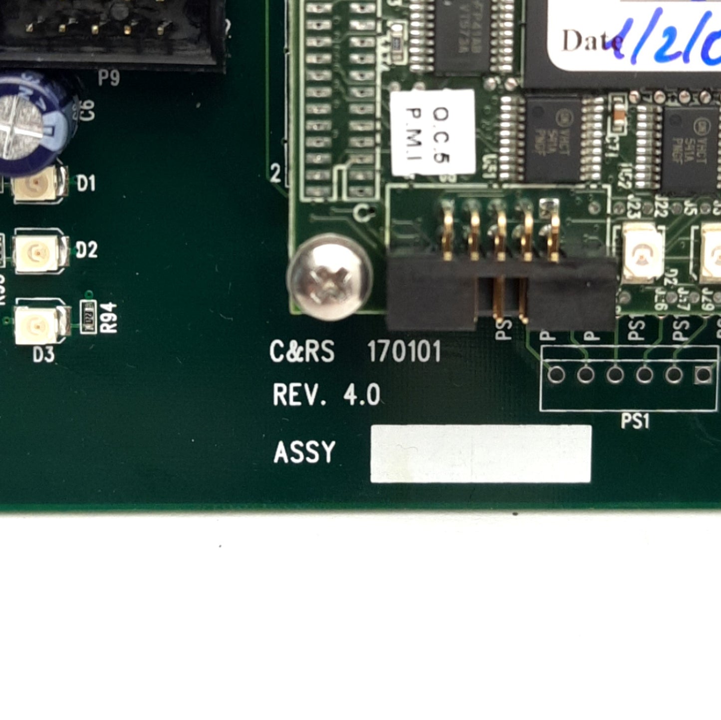 Used  O'HARA SC04-01264 & 170101 Labcoat JET C&RS Machine Main & I/O Control Board