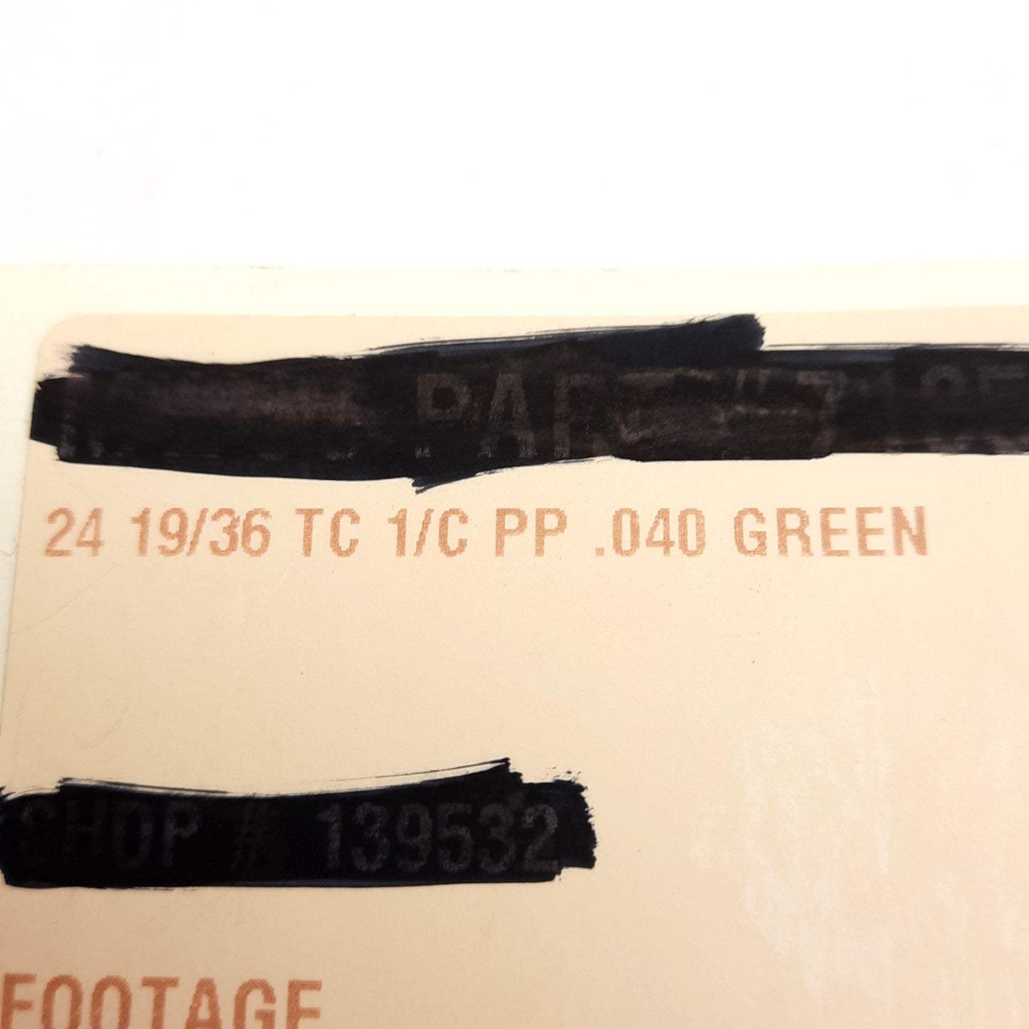 New Hook-Up Wire, 24AWG, Tinned Copper, 19/36 Conductor Strand, ø0.04in OD, 10000ft