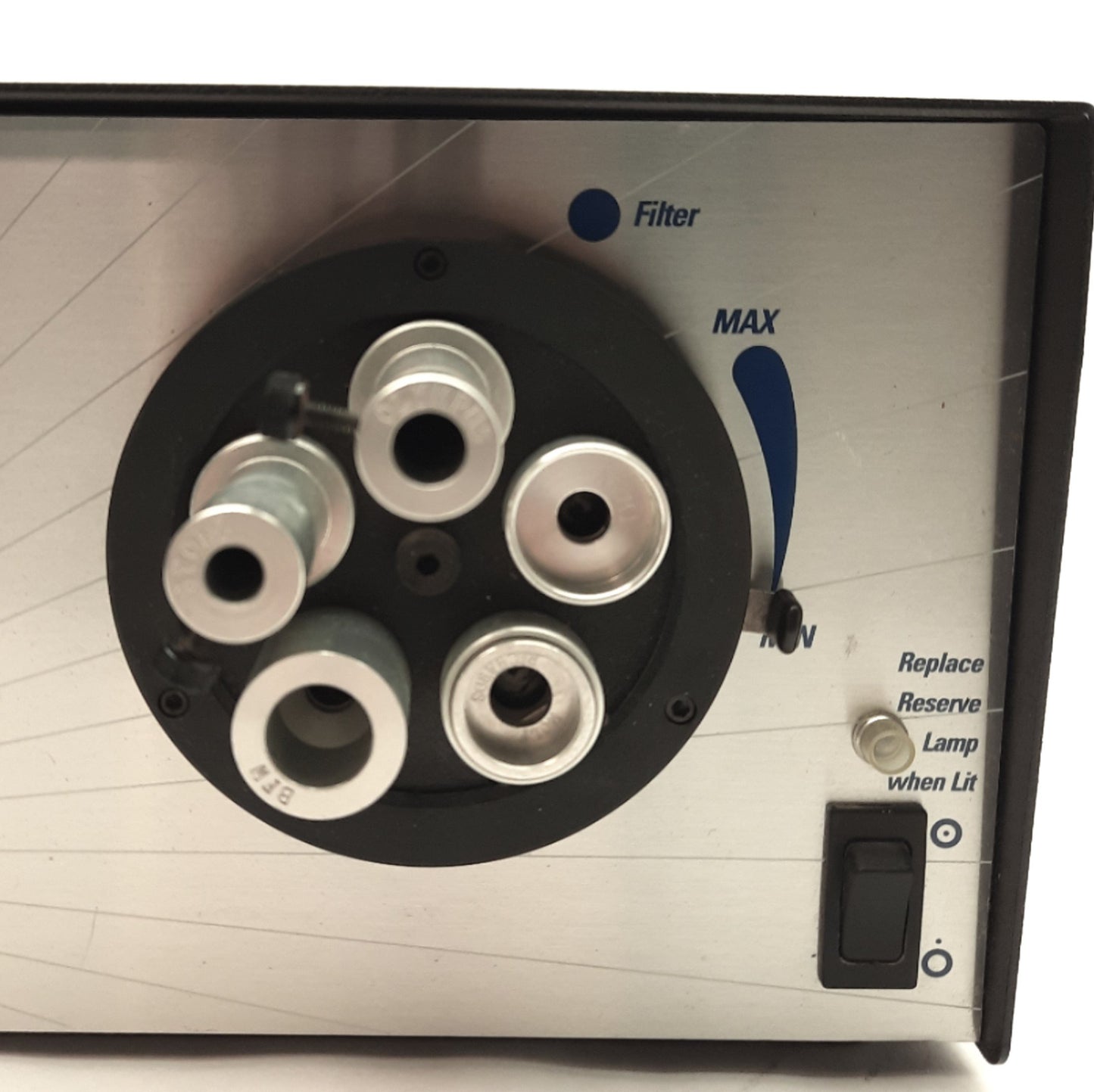 Used BFW 250-1 Maxillume Dual Lamp Fiber Optic Light Source 100/120VAC, Single Turret