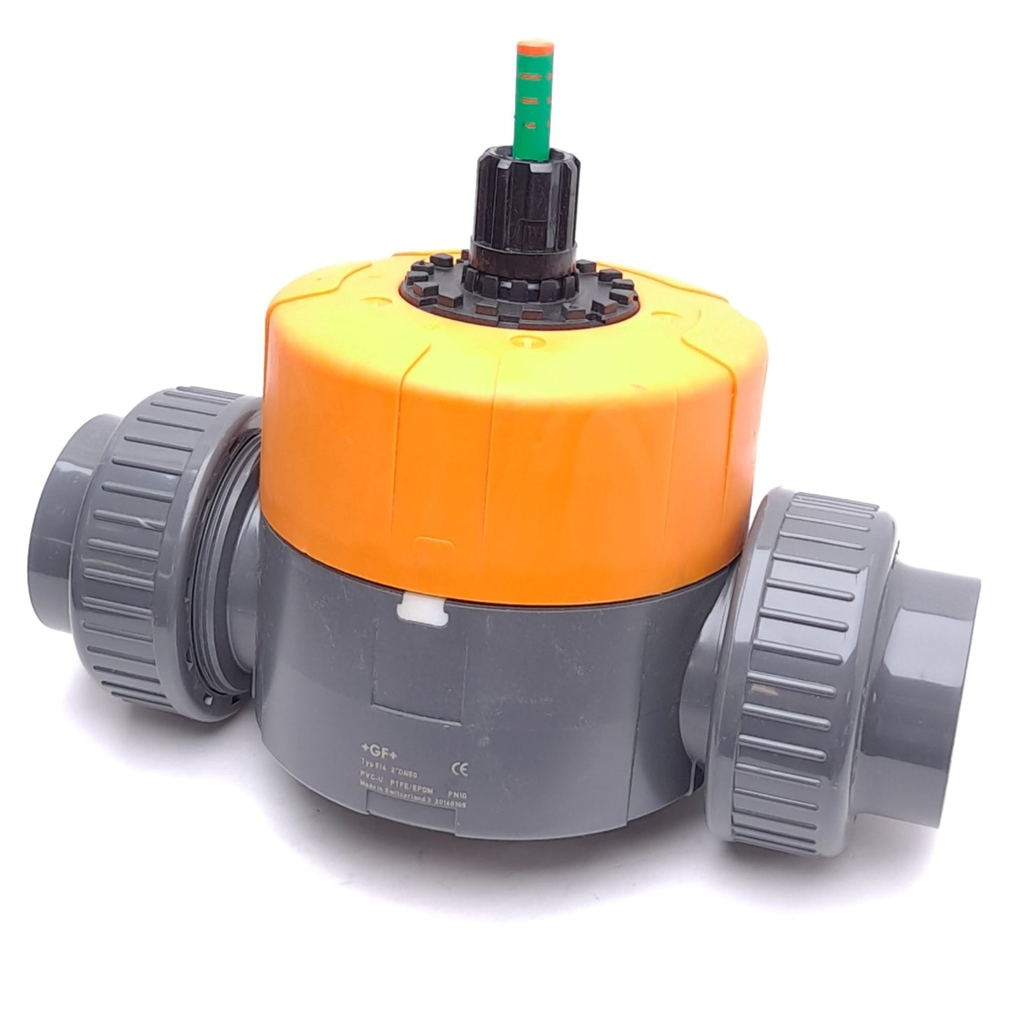 Used Georg Fischer 161.514.637 Type 514 PVC Manual Diaphragm Valve *No Handwheel*