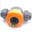 Used Georg Fischer 161.514.637 Type 514 PVC Manual Diaphragm Valve *No Handwheel*