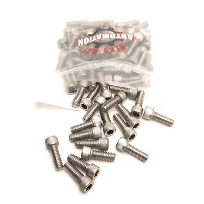 Used Lot of 65 80/20 3619 Socket Head Capped Screws 5/16-18 x 0.875", Stainless Steel