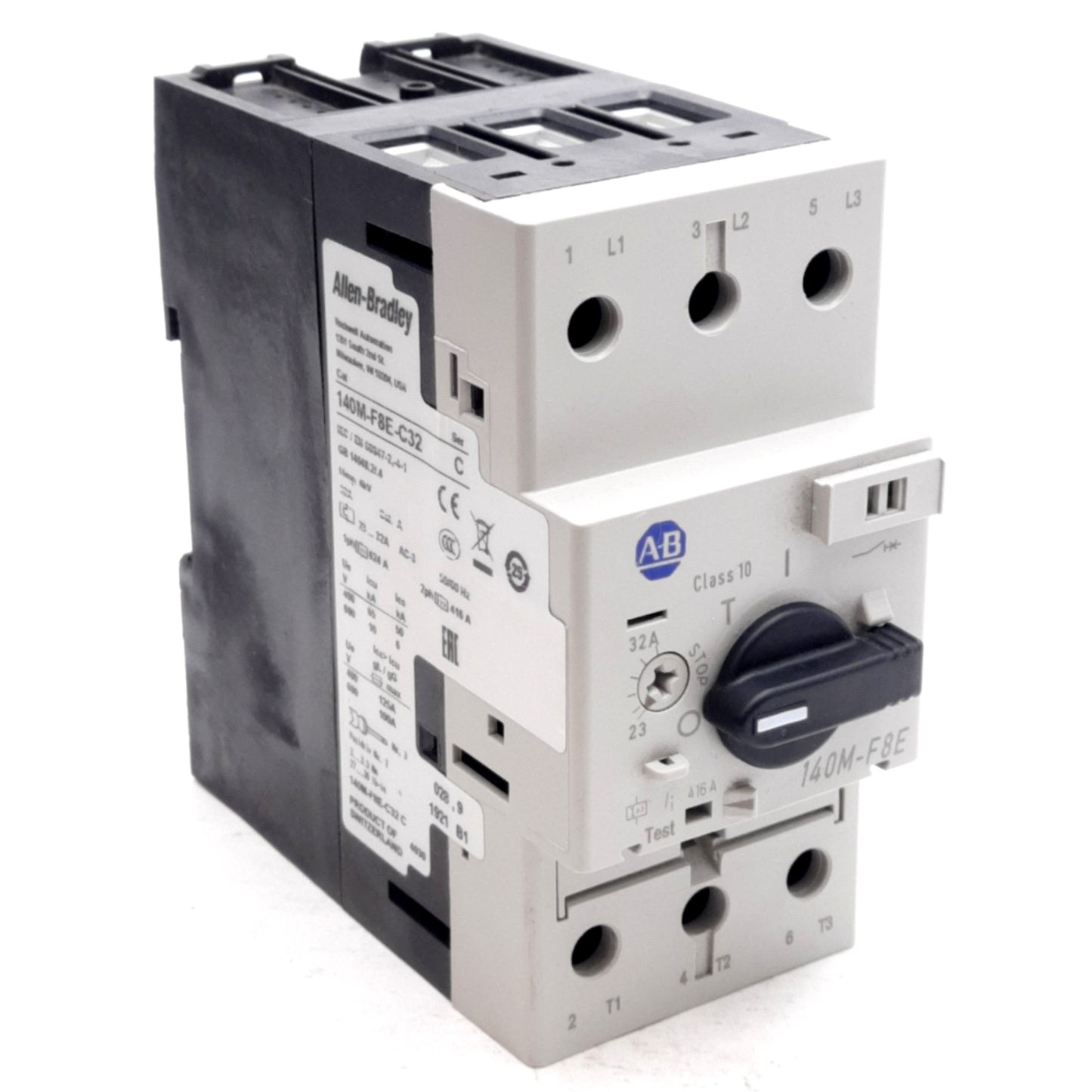 Used Allen Bradley 140M-F8E-C32 Motor Protection Circuit Breaker, 3-Pole, 23-32A