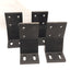 Used Lot of 4 Parker 27-058 Black Floor Mounting Bracket 40 Series Aluminum Extrusion