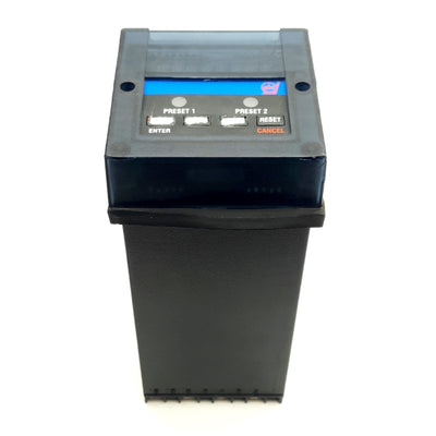 Used ATC 3-0376B100Q50RX Panel Meter Counter, 120VAC, 7A, 8 Digit, DIN *Worn Buttons*