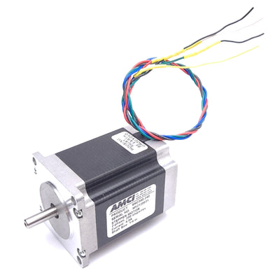 Used AMCI SM2340-240 Stepper Motor, ø1/4in Shaft, NEMA 23, 2-Phase, 200 Steps/Rev, 4A