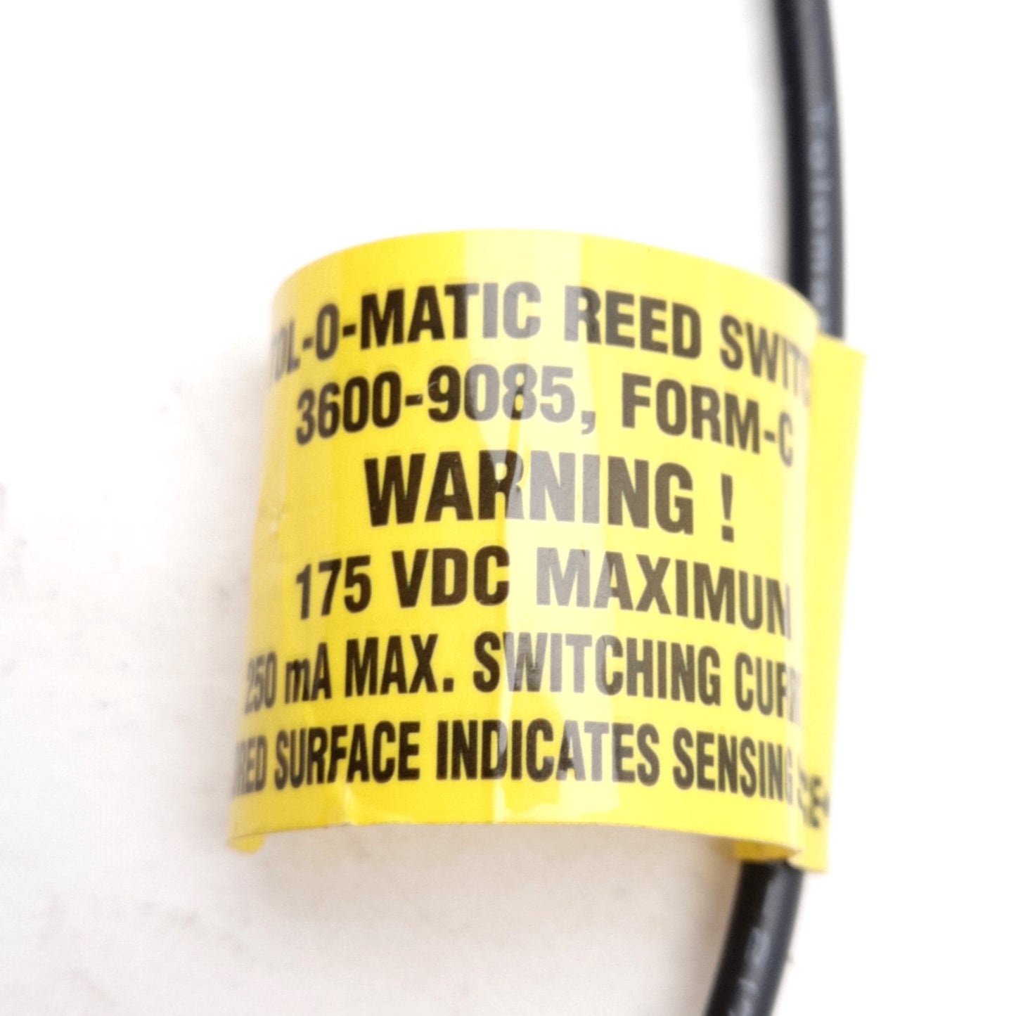 Used Tolomatic 3600-9085 Reed Switch Form-C, N.C., 175VDC 250mA, 3-Pin QD Male