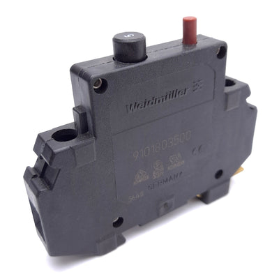 Used Weidmuller 9101803500 Circuit Breaker, 1-Pole, 250VAC/80VDC 5A, DIN Rail