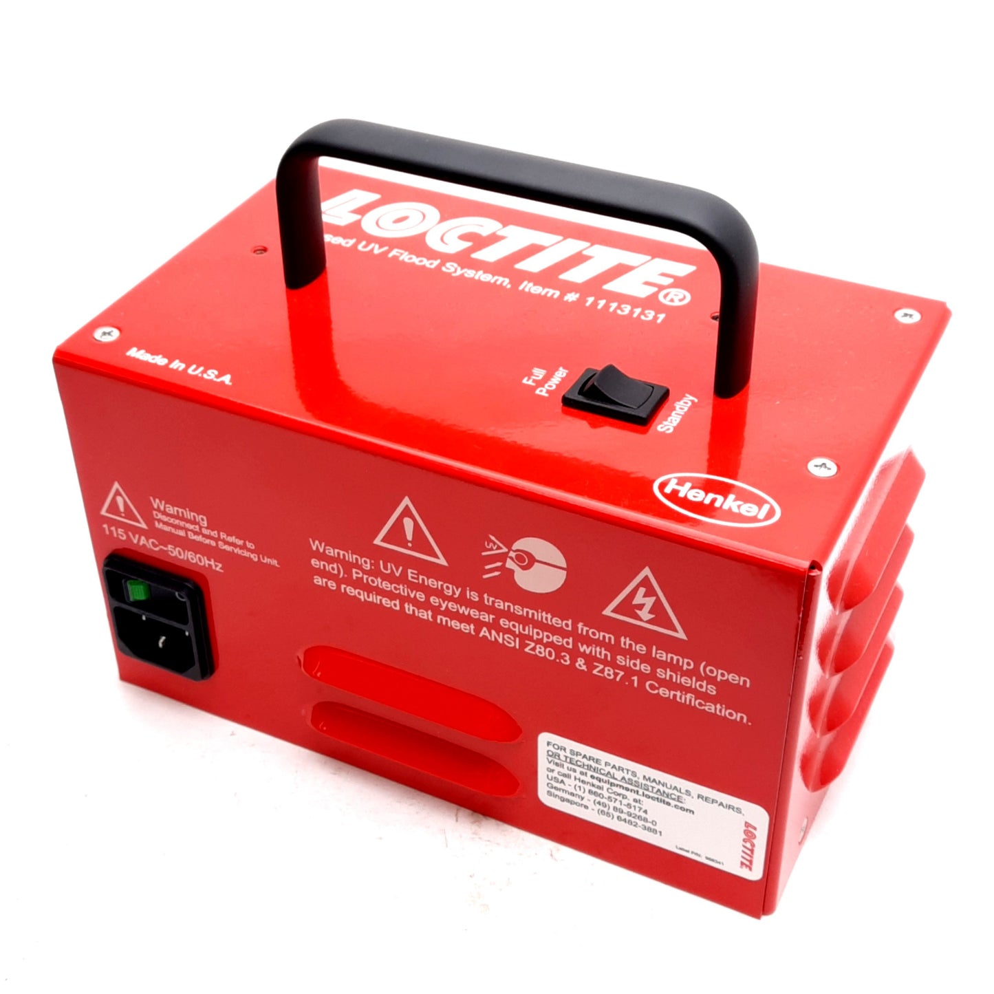 Used Loctite 1113131 Focused UV Flood Lamp Curing System, 400W, 115VAC 50/60Hz