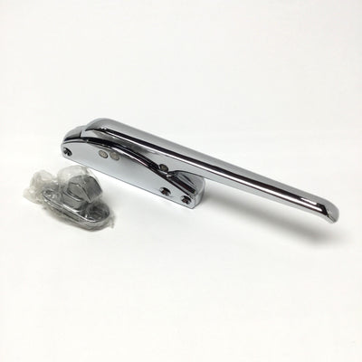 New – Open box Kason 533D Edgemount Mechanical Trigger-Action Latch, Polished Chrome w/Strike