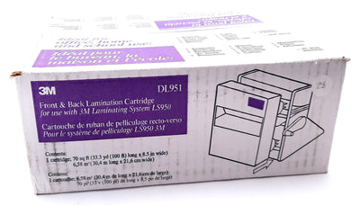 New 3M DL951 Scotch Dual Polyethylene Laminate Refill Cartridge 100ft 8.5"