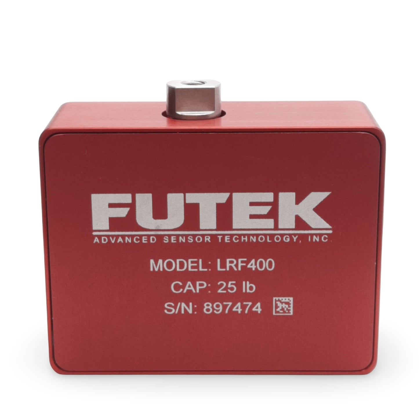 Used Futek FSH04042 LRF400 Load Cell 25lb 2mV/V 18V Excitation 4-Pin LEMO Receptacle