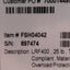 Used Futek FSH04042 LRF400 Load Cell 25lb 2mV/V 18V Excitation 4-Pin LEMO Receptacle