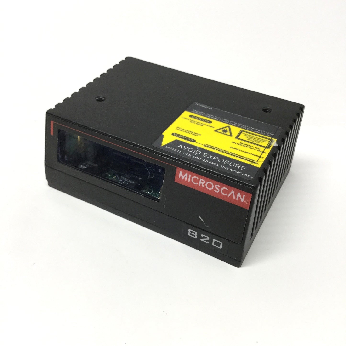 Used Microscan FIS-0820-0001G MS-820 Fixed Barcode Scanner Reader RS-232 1100 scans/s