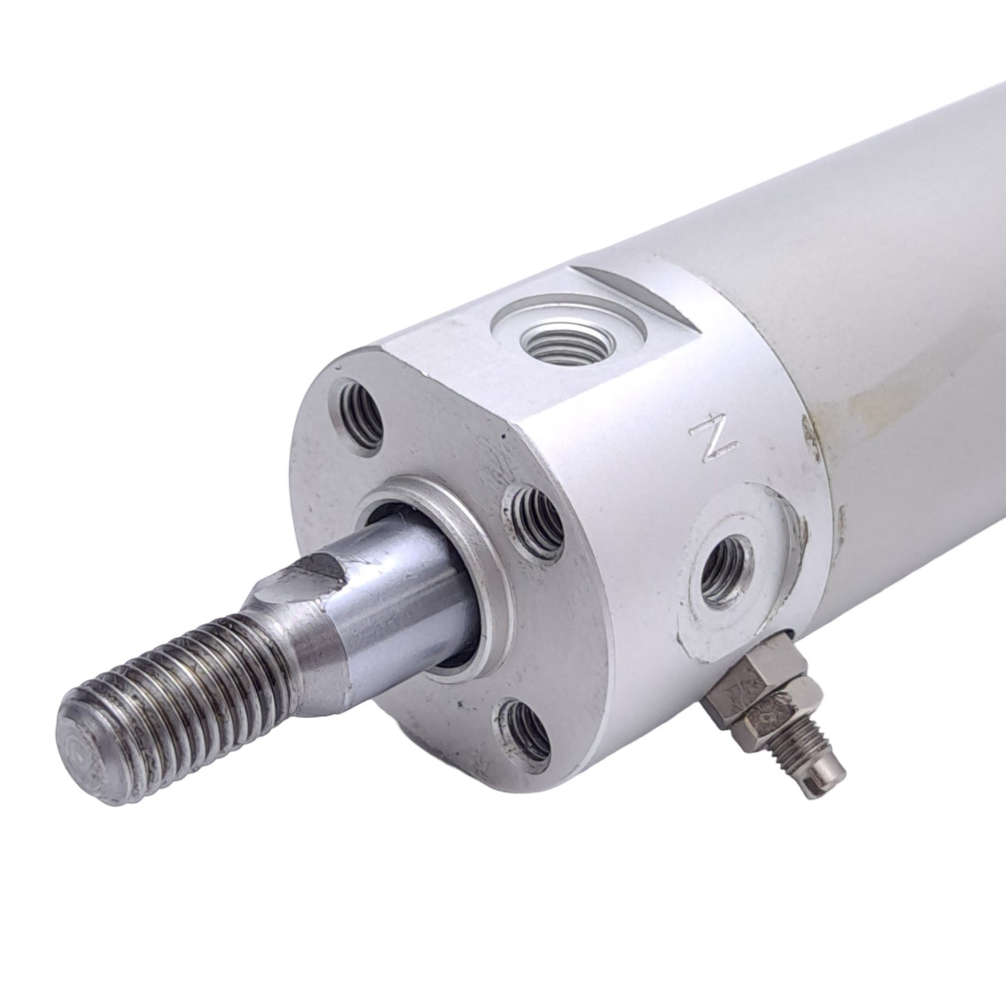 Used SMC NCDGBA25-0800 Pneumatic Cylinder, ø1in Bore, 8in Stroke, 1.0MPa Max