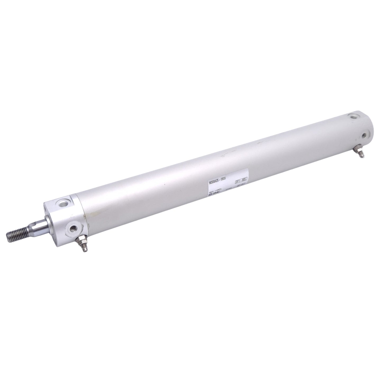 Used SMC NCDGBA25-0800 Pneumatic Cylinder, ø1in Bore, 8in Stroke, 1.0MPa Max