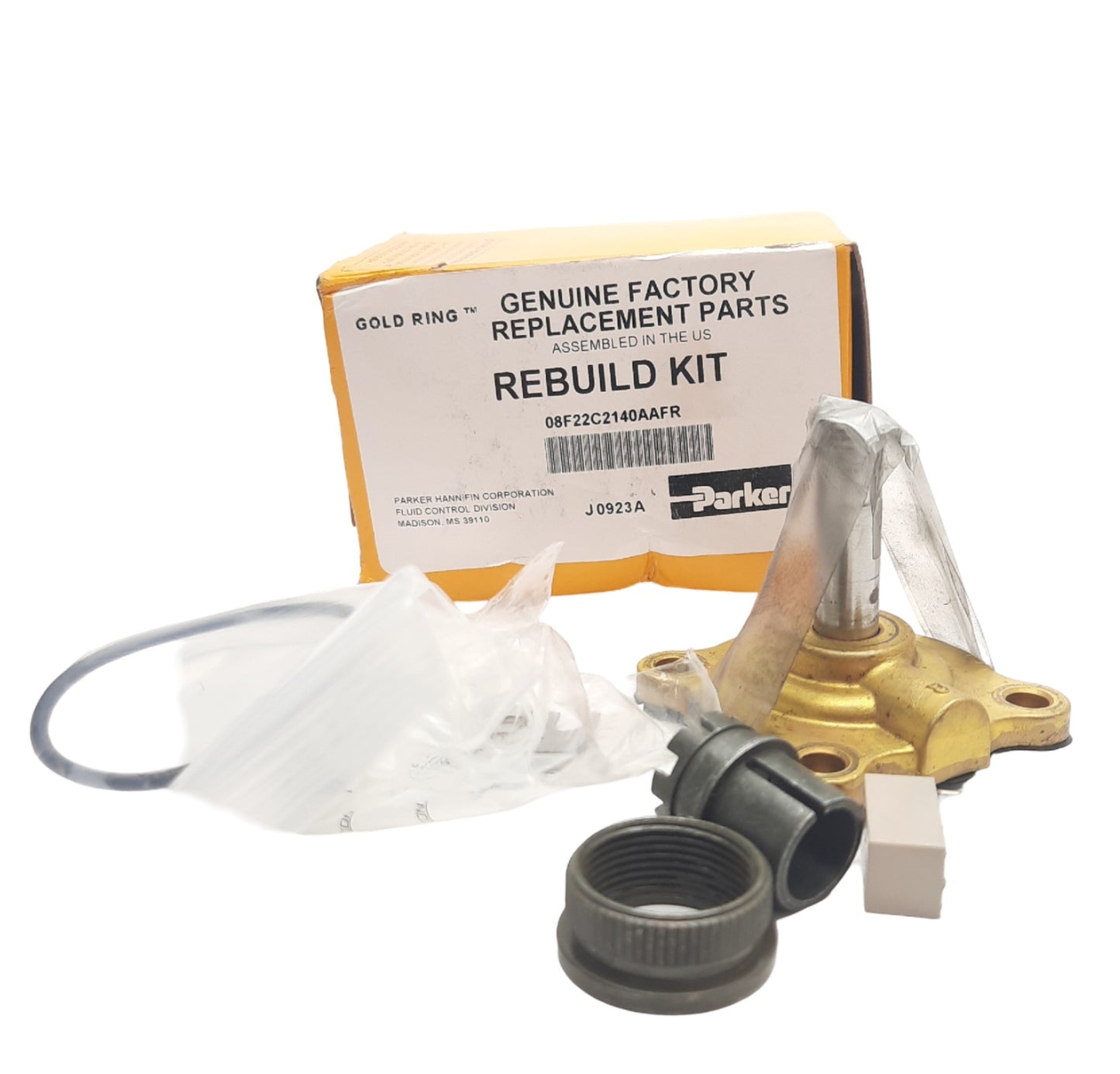 Used Parker 08F22C2140AAFR Solenoid Valve Rebuild Kit, For 2-Way 22/23 Series S3