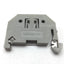 Used Lot of 25 Wago 249 End Stop Terminal Block, Gray, 35mm DIN Rail Mounting