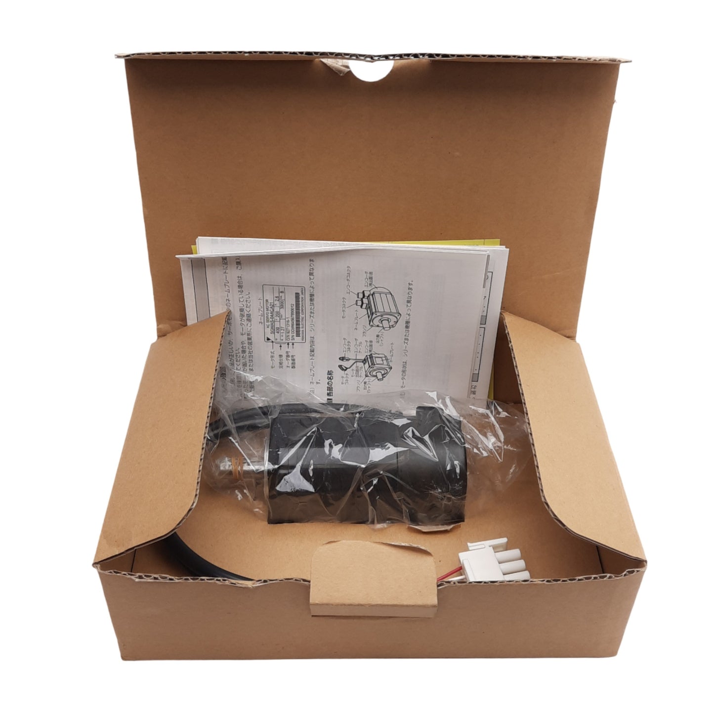 New Yaskawa SGMAH-01B1F41 Servo Motor 100VAC 2.4A 100W, 3000RPM, 0.318Nm, ø8mm Shaft