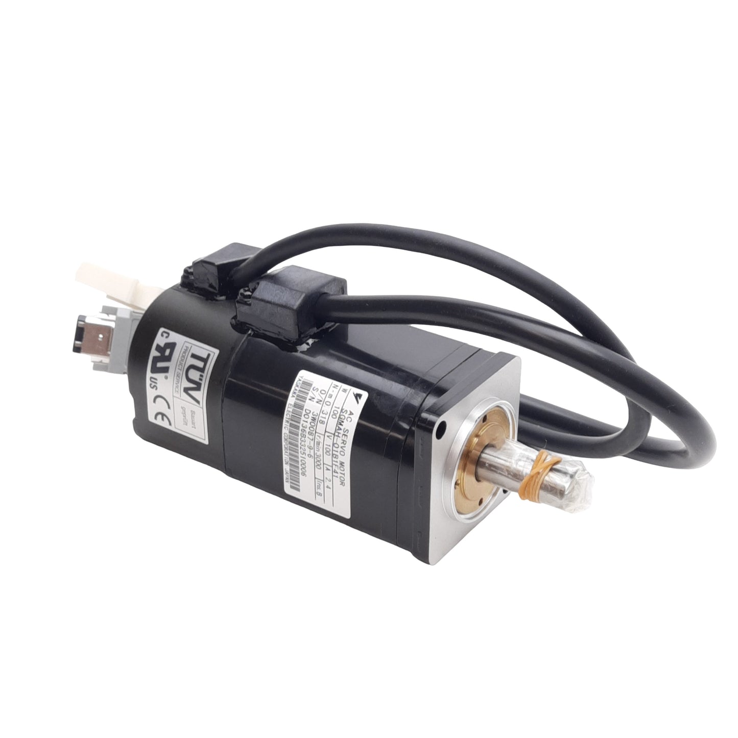 New Yaskawa SGMAH-01B1F41 Servo Motor 100VAC 2.4A 100W, 3000RPM, 0.318Nm, ø8mm Shaft