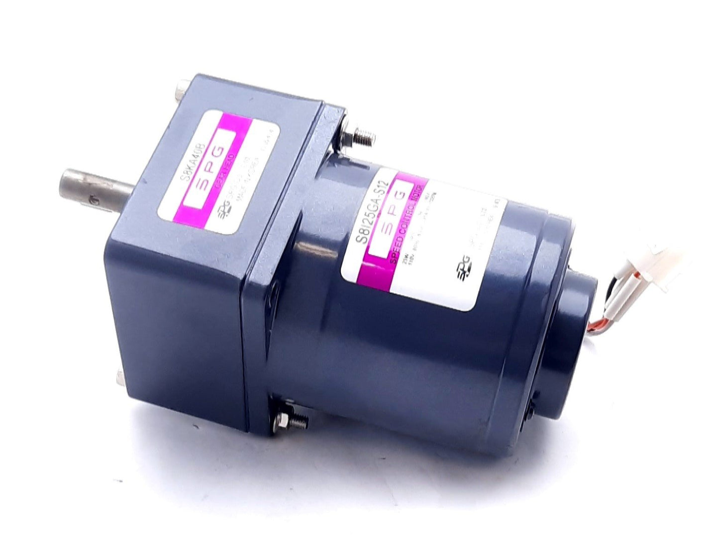 Used SPG S8I25GA-S12 Induction Motor Single Phase 80mm 90-1700RPM, 25W, 110V