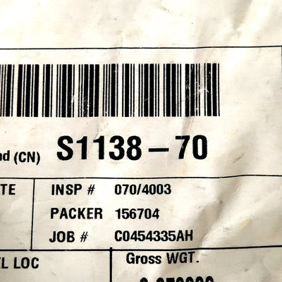 New – Open box Lot of 100 Parker S1138-70 Silicone O-Rings, 0.426in ID, 0.566in OD, Dash 013