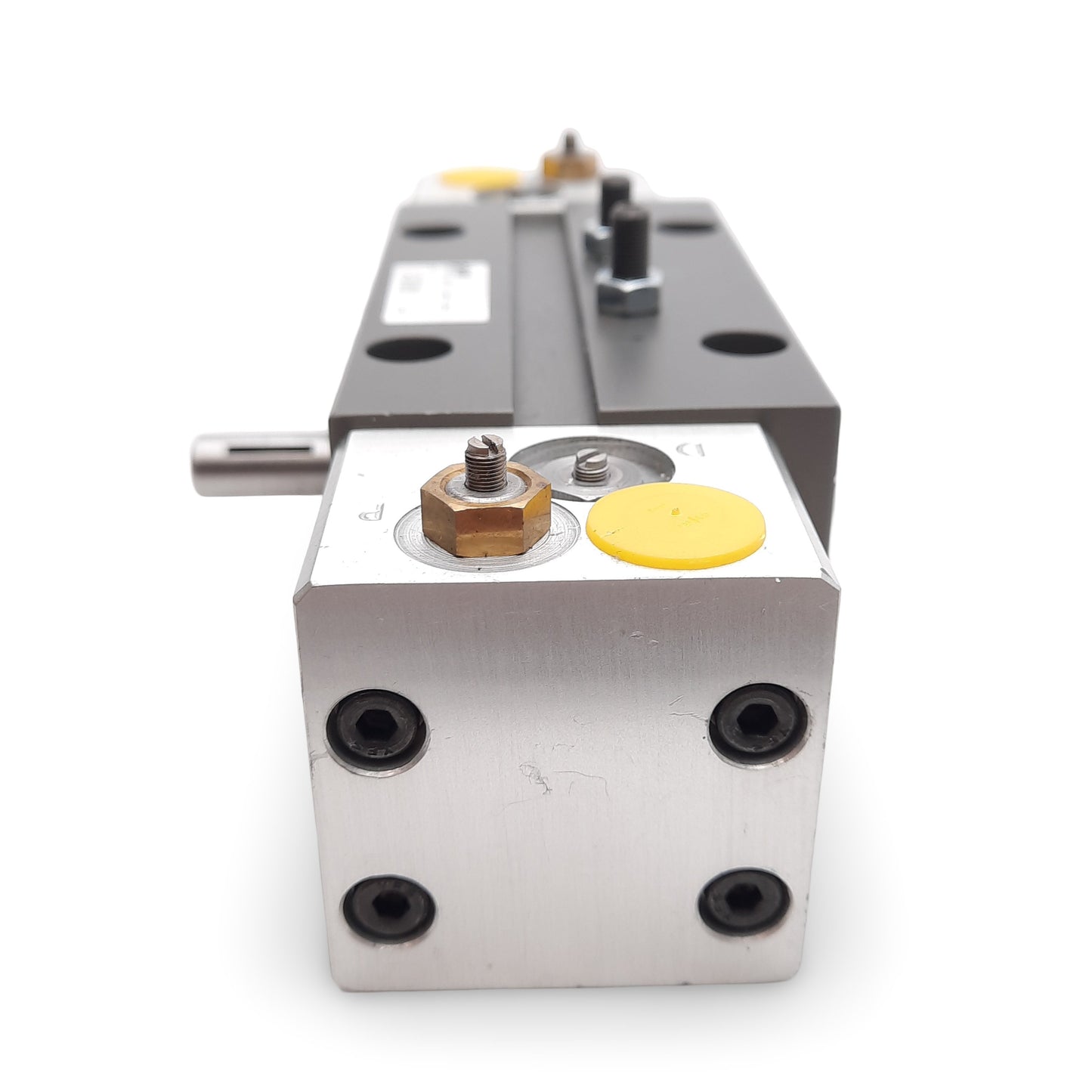 Used Phd RAS1 20x180-DB-E-PB Rotary Actuator ø20mm Bore 180° Rotation 150PSI NPT1/8