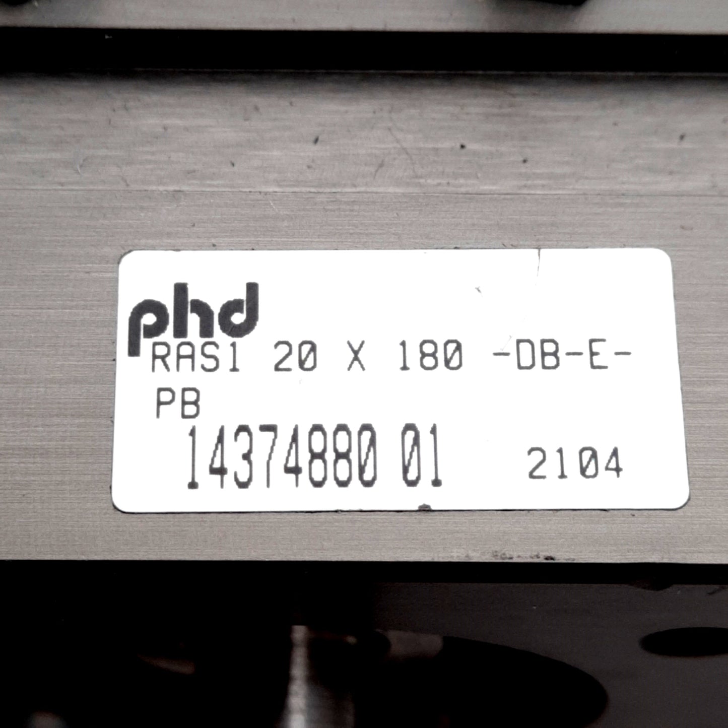Used Phd RAS1 20x180-DB-E-PB Rotary Actuator ø20mm Bore 180° Rotation 150PSI NPT1/8