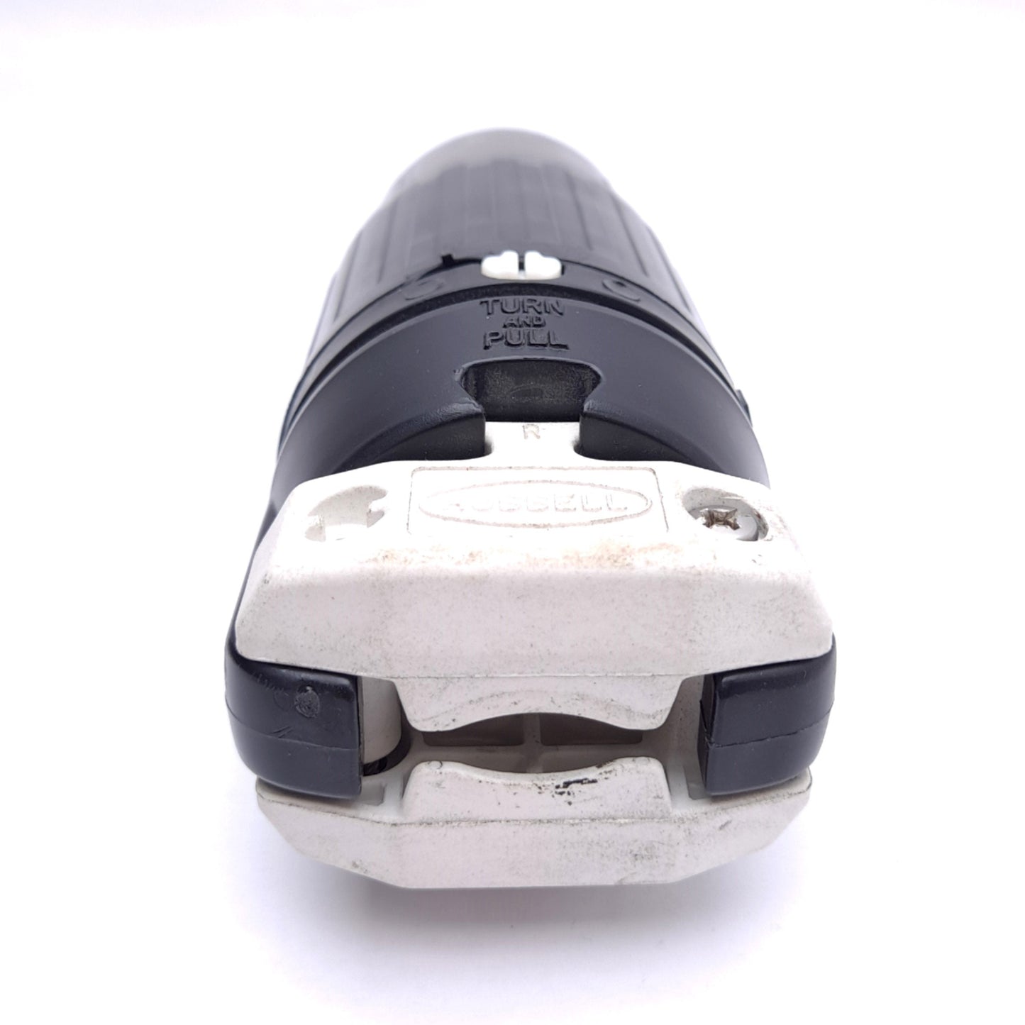 Used Hubbell CS8365C Twist-Lock Male Plug, 3-Phase 250VAC 50A, 3-Pole, Screw Terminal