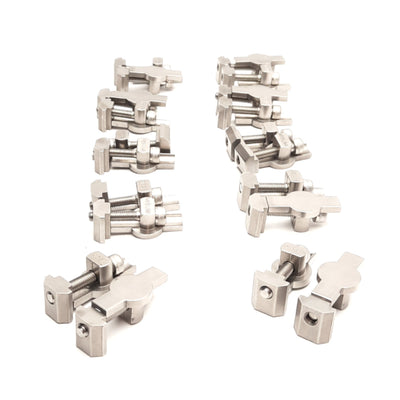 Used Lot of 10 Misumi HDJHSN6 Blind Joint Pre Assembly Double Joint Kit, M6, 6-Series