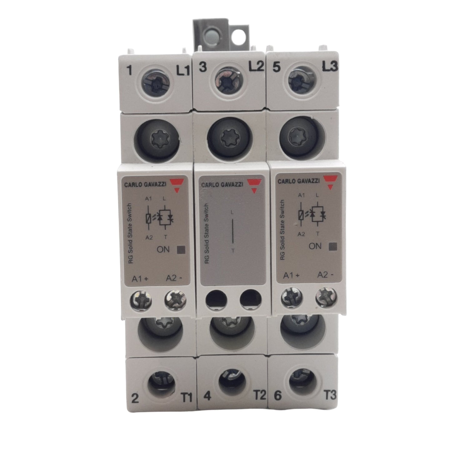 Used Carlo Gavazzi RGCD2A60D25KKES33 Solid State Relay 5-32VDC Control 42-600VAC Line