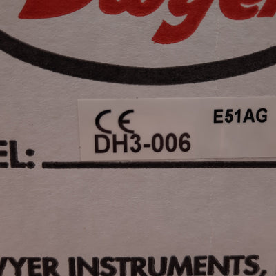 New Dwyer DH3-006 Differential Pressure Controller, 0-5in w.c., 1/8in NPT, 12-24V