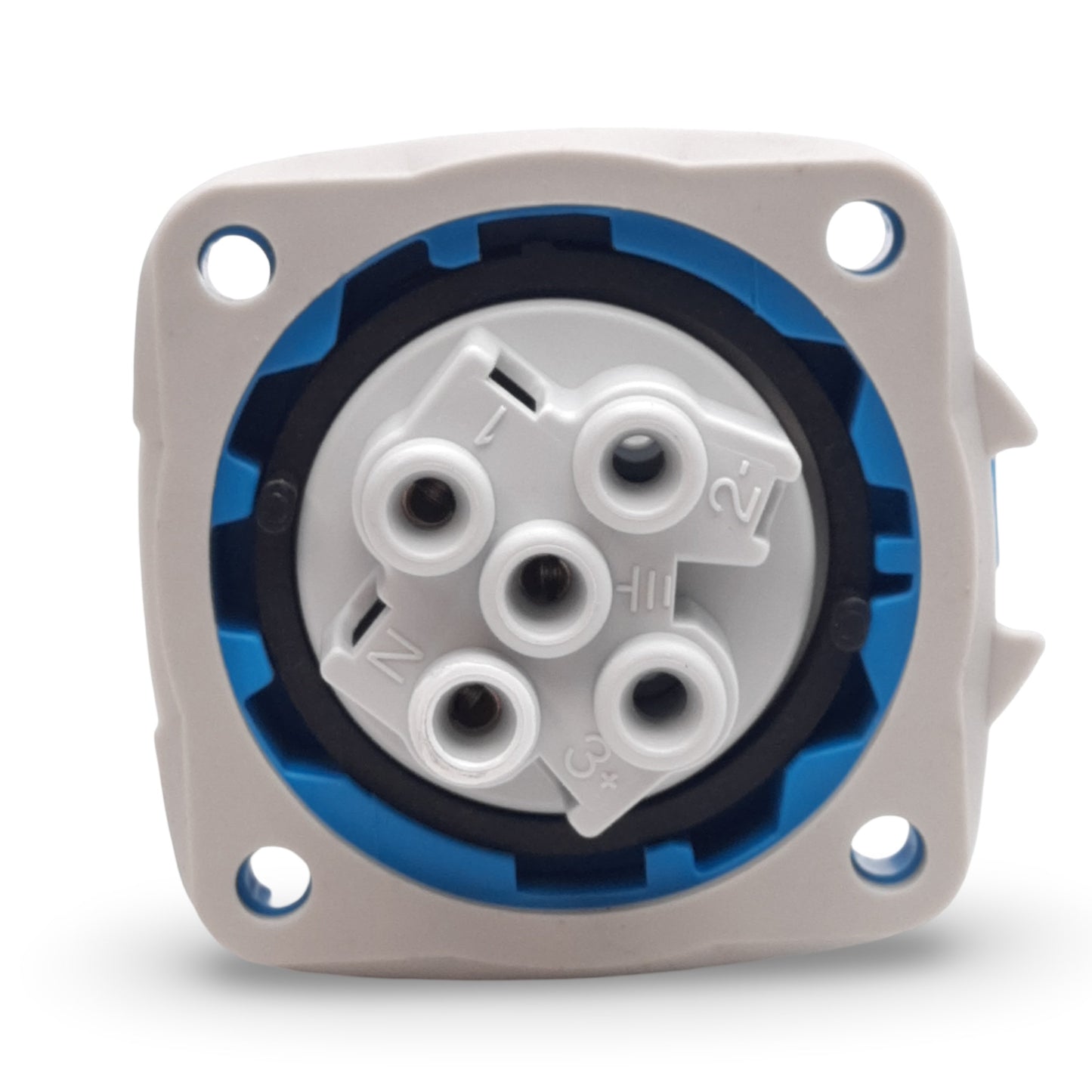 New Meltric 63-18045 DSN20 Inlet Plug, 1P+N+G, 277VAC 20A, 14-12 AWG, NEMA 4X & IP69