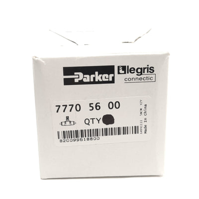 New – Open box Parker 77705600 Legris Flow Control Fitting, 1/4in P2C Tube, 14.5 to 145psi