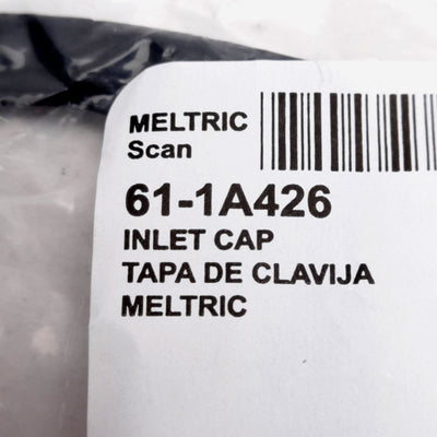 New Meltric 61-1A426 Protective Cap For Male Inlet, Black Rubber, Accessory Size 1