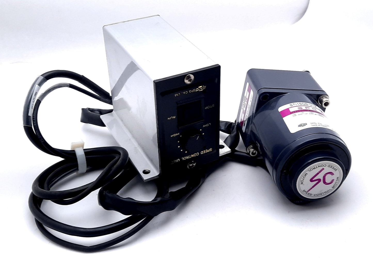 Used SPG S7I15GB-V12 Speed Control Motor Single Phase 220V, 15W, 0.21A, 90-1700RPM