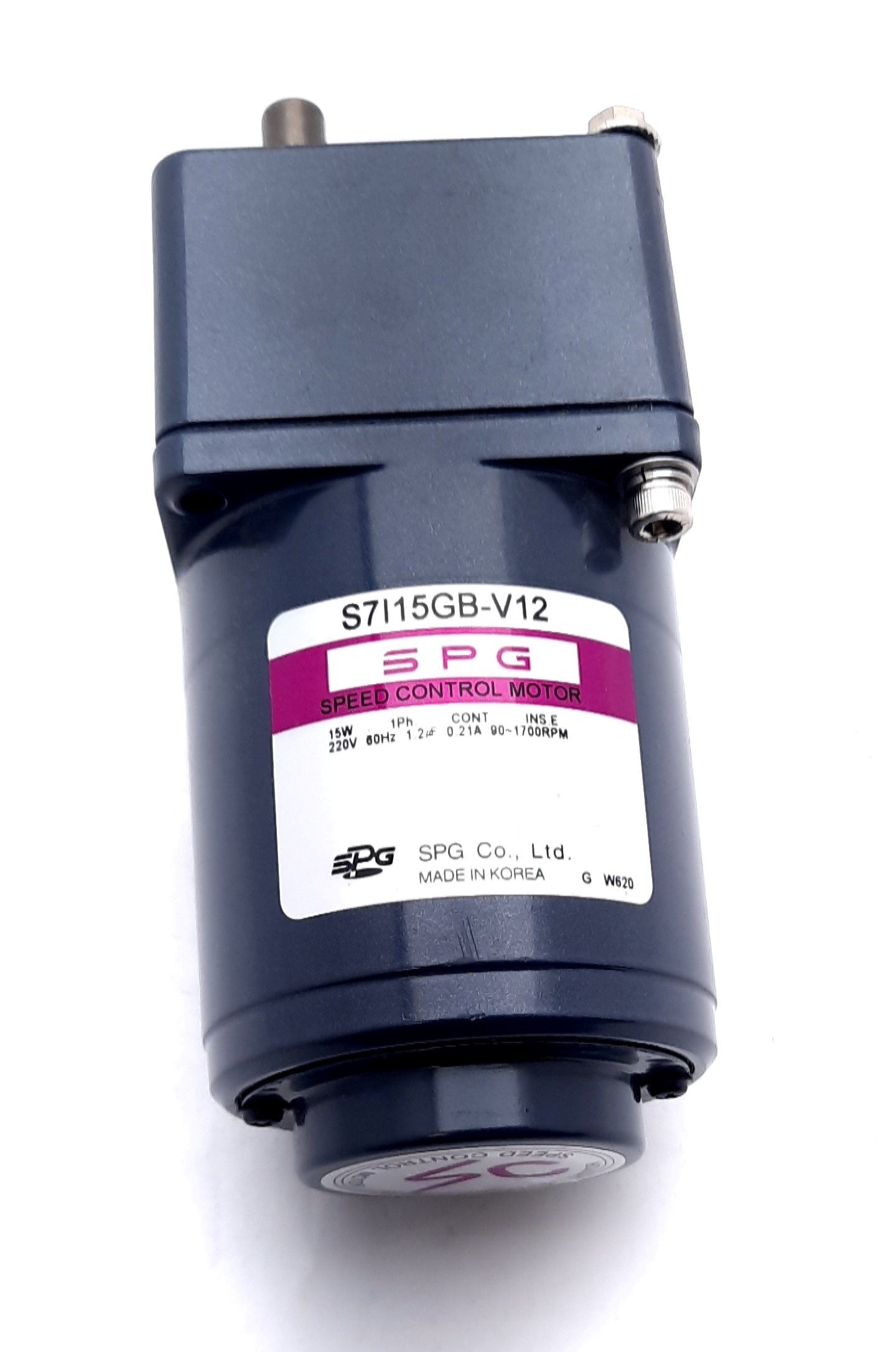 Used SPG S7I15GB-V12 Speed Control Motor Single Phase 220V, 15W, 0.21A, 90-1700RPM