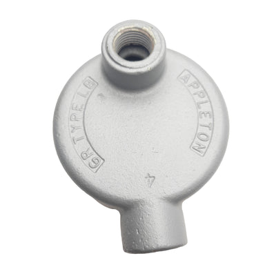 Used Appleton GRLB50 Explosion Proof Conduit Hub 1/2in Conduit, 18 Cubic Inches, Iron