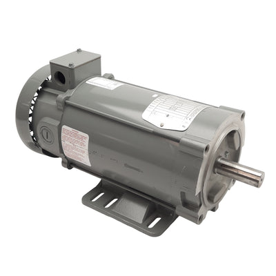 Used Boston Gear PM9100TF-B Permanent Magnet DC Motor, 90VDC 10A, 1750RPM, 56CZ Frame