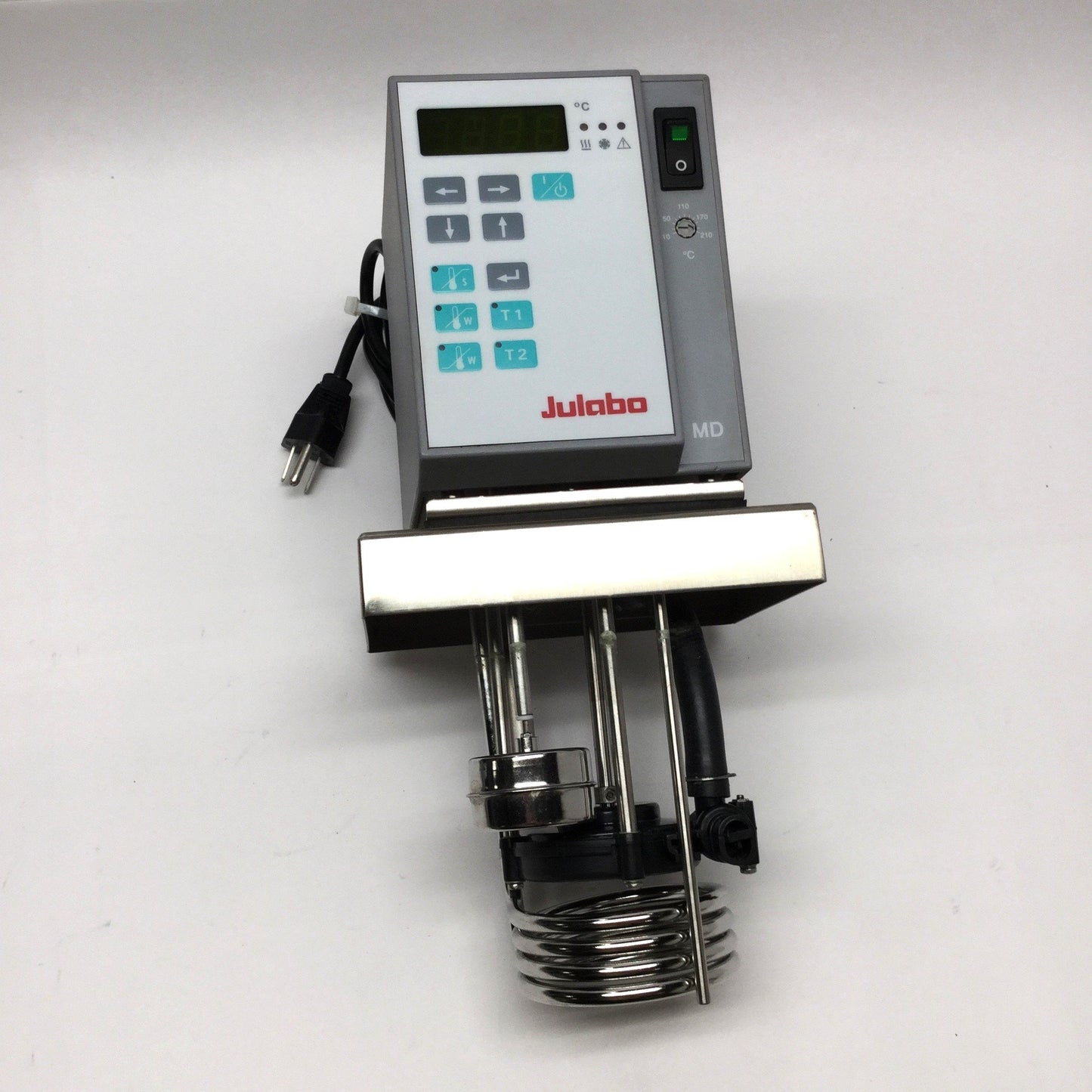 Used Julabo MD-BASIS Immersion Heating Bath Circulator Head, 200°C, 1100W, 115VAC
