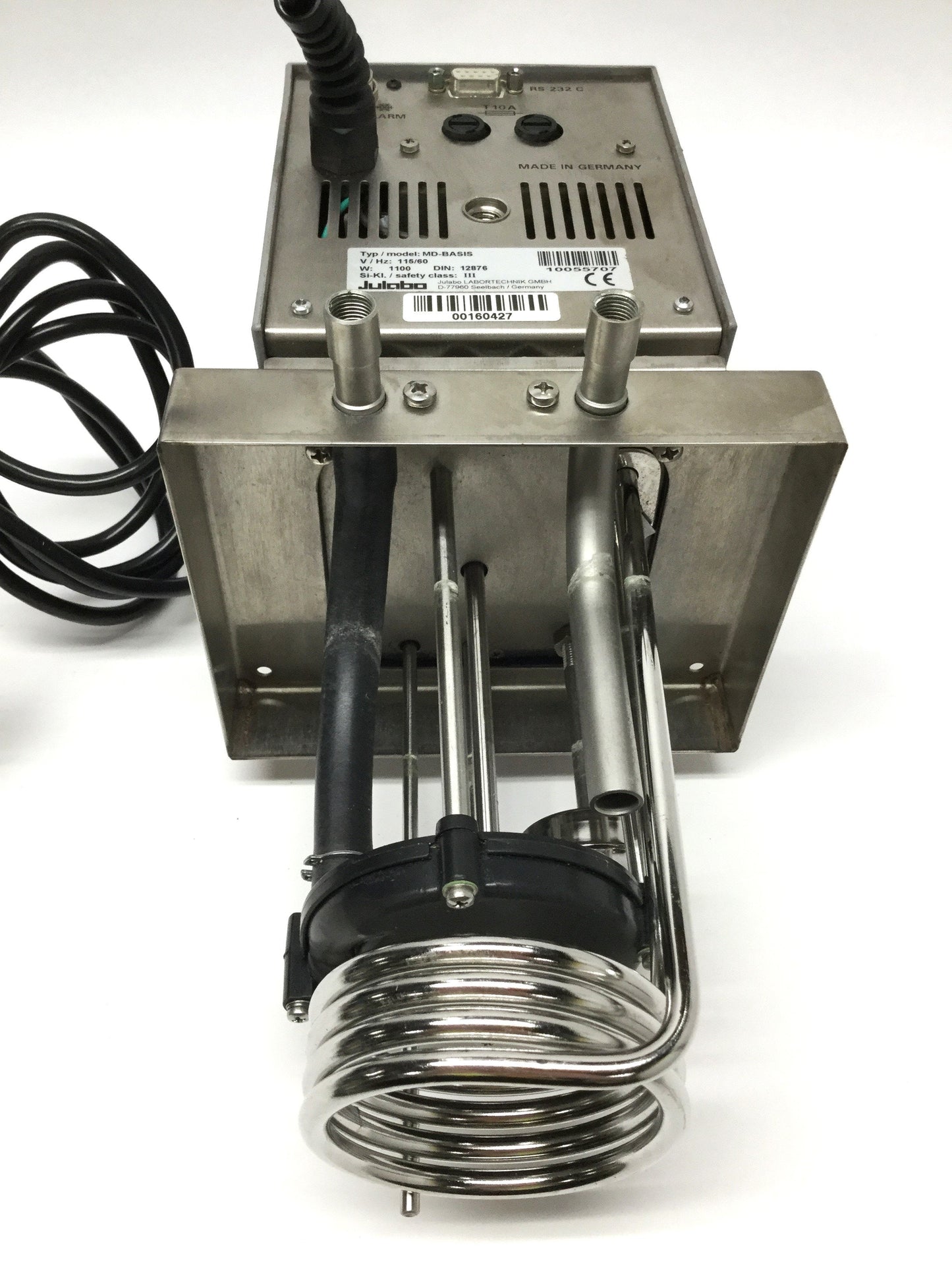 Used Julabo MD-BASIS Immersion Heating Bath Circulator Head, 200°C, 1100W, 115VAC