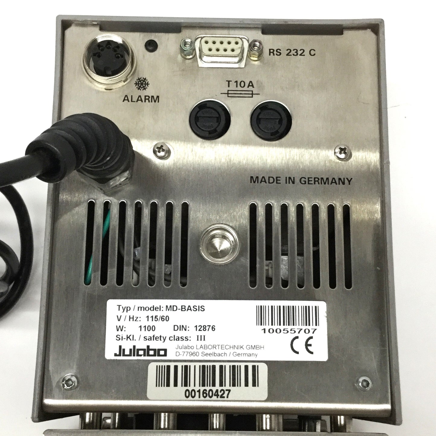 Used Julabo MD-BASIS Immersion Heating Bath Circulator Head, 200°C, 1100W, 115VAC