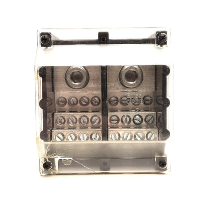 Used Bussmann 16370-2 Power Terminal /Distribution Block, 2-Pole, 600V 310A