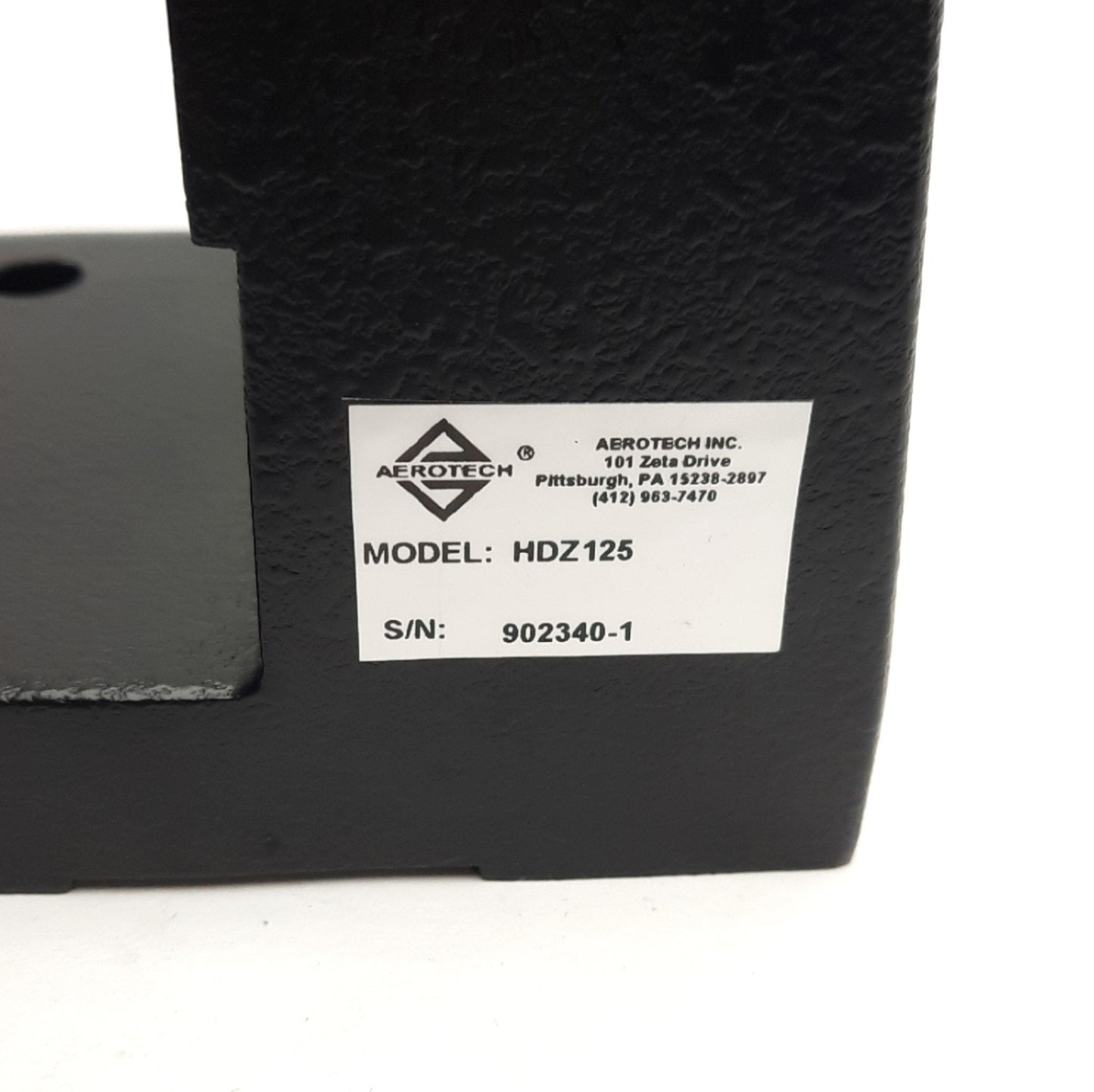 Used Aerotech HDZ125 Linear Motion Angle Bracket, For ATS Series, *M6 Inserts*