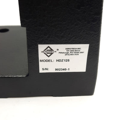 Used Aerotech HDZ125 Linear Motion Angle Bracket, For ATS Series, *M6 Inserts*