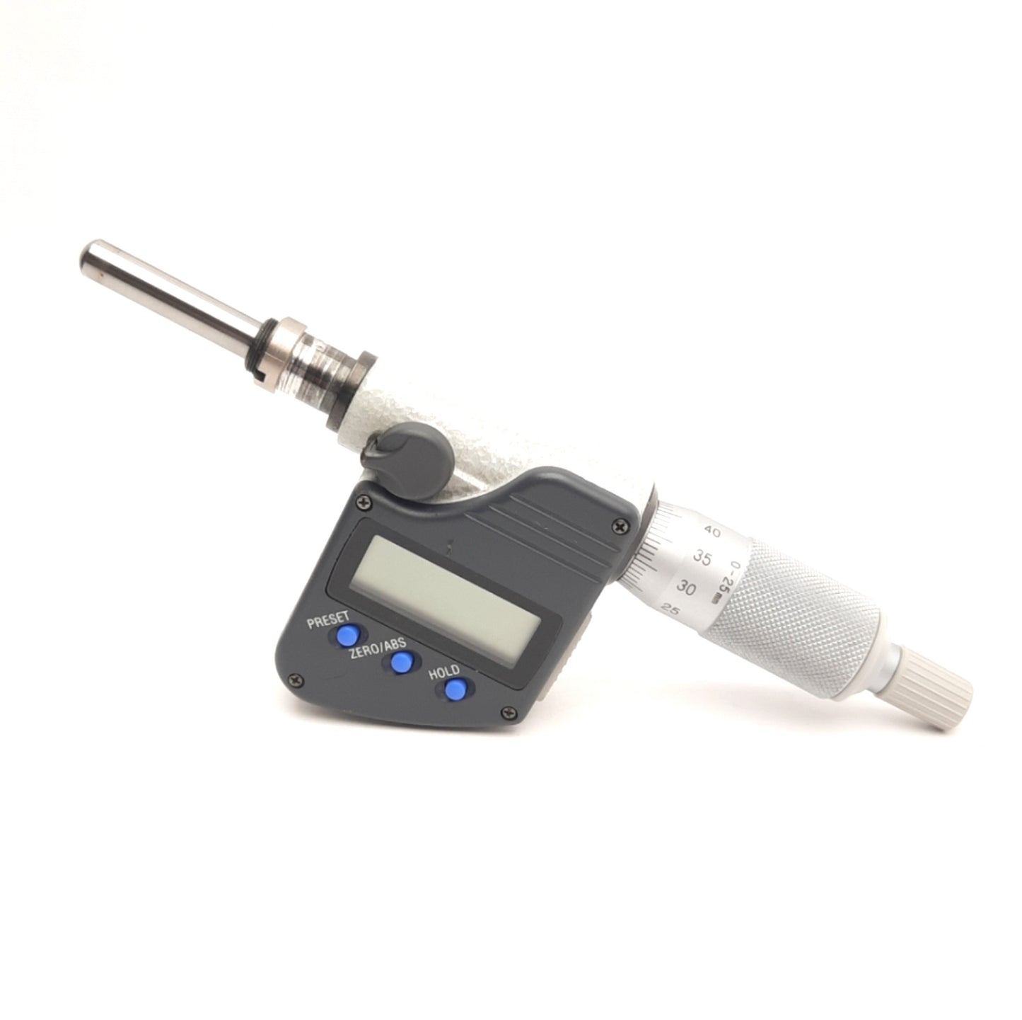 Used Mitutoyo 350-254-10 Digimatic Micrometer Head, 25mm Range, 0.001mm Resolution