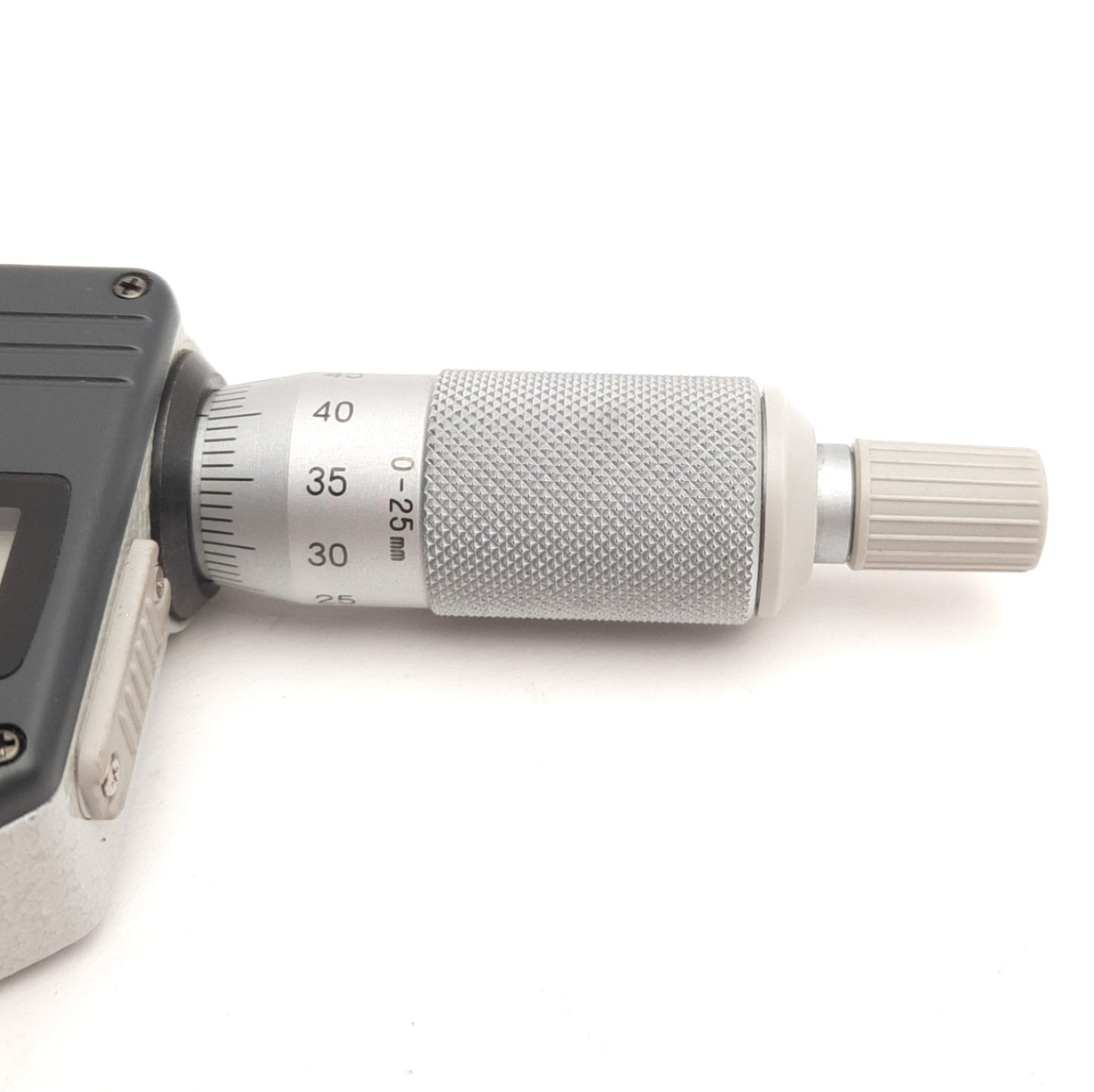 Used Mitutoyo 350-254-10 Digimatic Micrometer Head, 25mm Range, 0.001mm Resolution