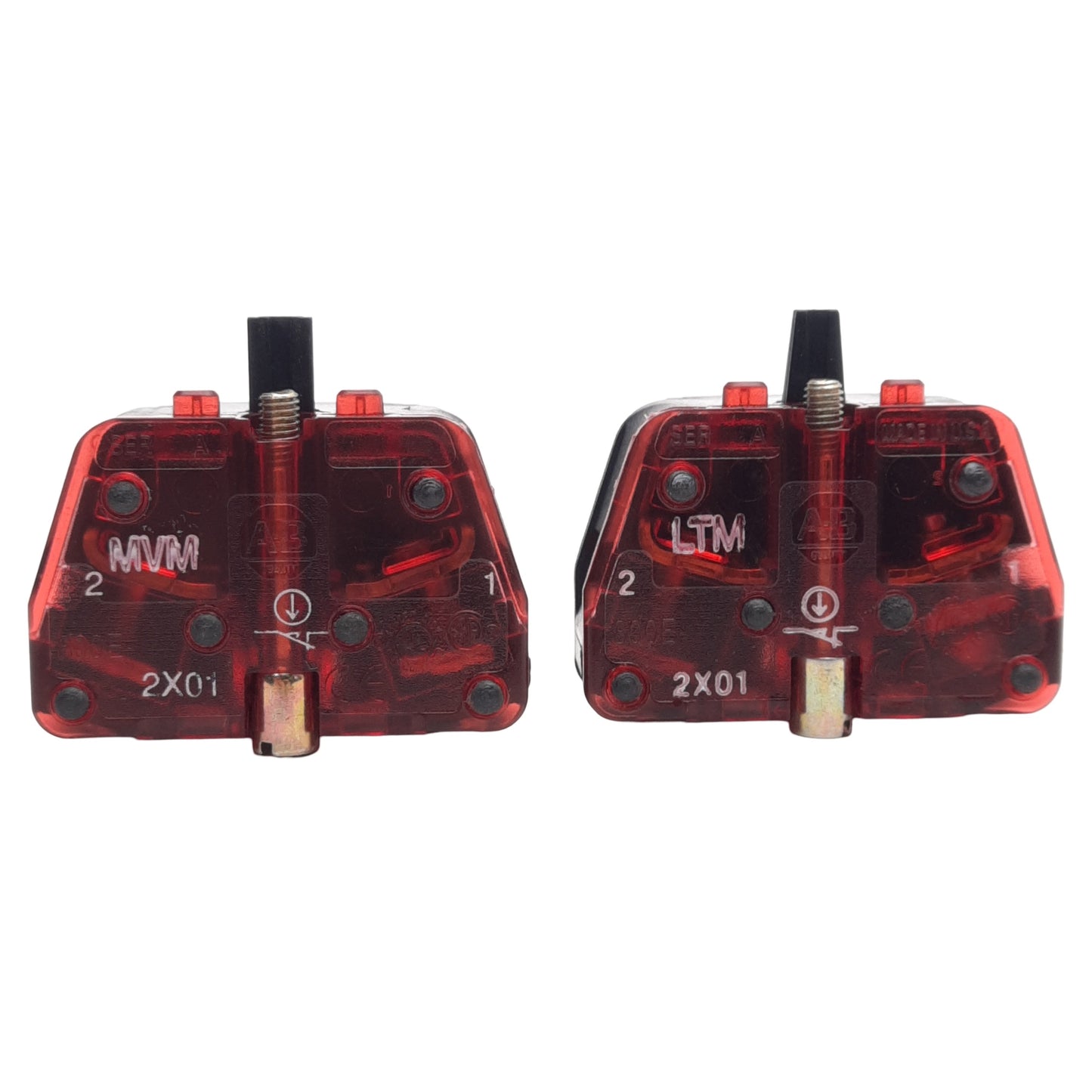 New – Open box Lot of 2 Allen Bradley 800E-2X01 Contact Block, 1 Normally Closed, 600VAC/DC