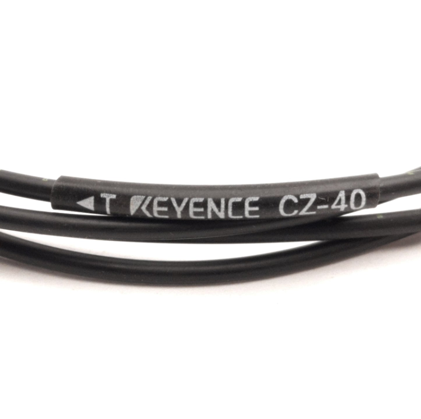 Used Lot of 2 Keyence CZ-40 Reflective Sensor Head, 70mm Detecting Area, 6mm Spot Min